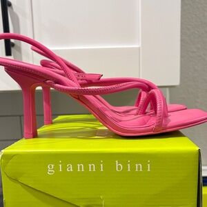 Gianni Bini Vibrant Pink Strappy Heels